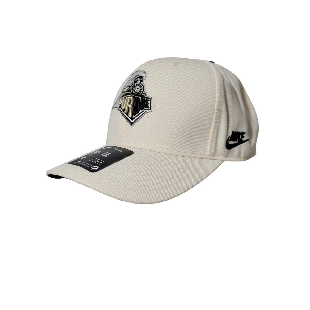 Nike Purdue Boilermakers Rise Cap Hat Adult M/L Cream Snapback Unisex NCAA NEW